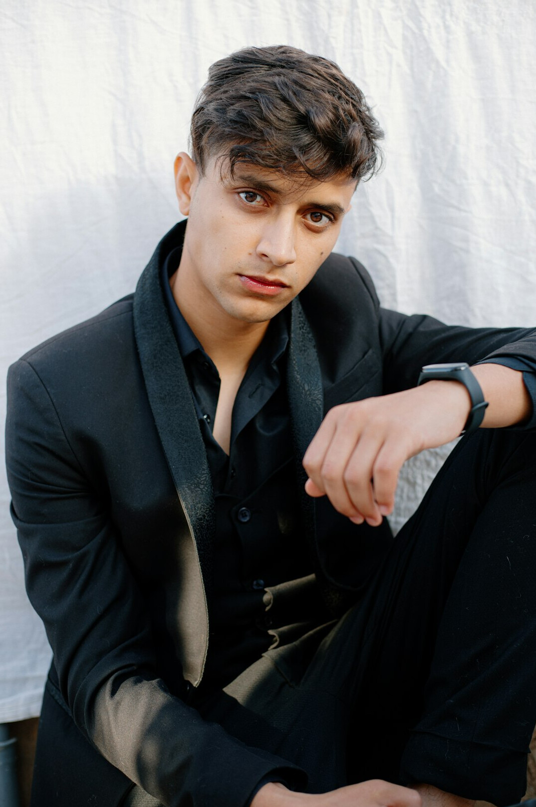 Studio portrait of a young professional man in a suit