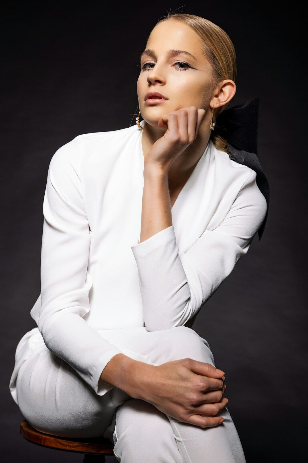 Studio portrait of a professional woman in business attire